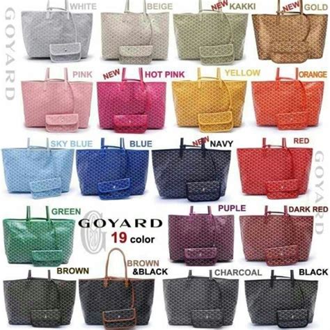 goyard tote colors 2015|most popular Goyard bag colors.